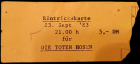 Ticket - Vorderseite