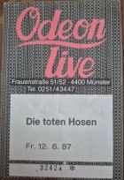 1987-06-12 - Ticket - Vorderseite