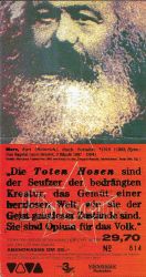 06.12.1996 Nürnberg - Ticket Vorderseite