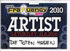 21.08.2010 Frequency Festival - AAA Artist Pass