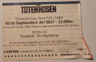 30.09.2017 Buenos Aires - Ticket