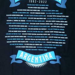 Argentinien-Shirt - 30 Jahre Rückseite