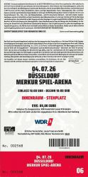 04.07.2026 Düsseldorf- Ticket- back