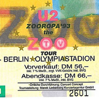 U2 Support Tourposter